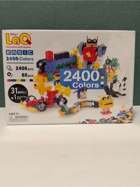 New Yoshiritsu LaQ BASIC 2400 Colors Building Block Set 31 Models Japan Ages 5+